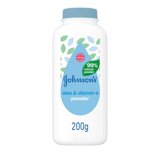 Johnson's Baby Aloe Vera Powder 200g - Case of 6