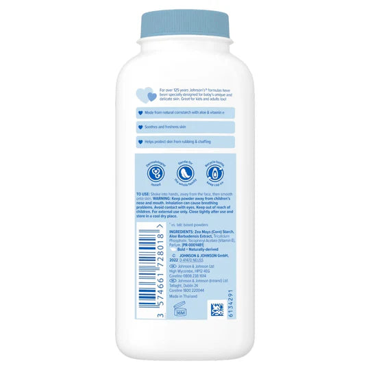 Johnson's Baby Aloe Vera Powder 200g - Case of 6