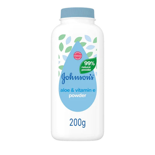 Johnson's Baby Aloe Vera Powder 200g - Case of 6