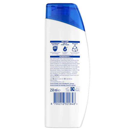 Head & Shoulders 2 in 1 Classic Clean 250ml PMP £2.99 - Case of 6