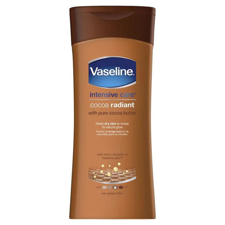 Vaseline Body Lotion Intensive Care Cocoa Radiant 400ml - Case of 6