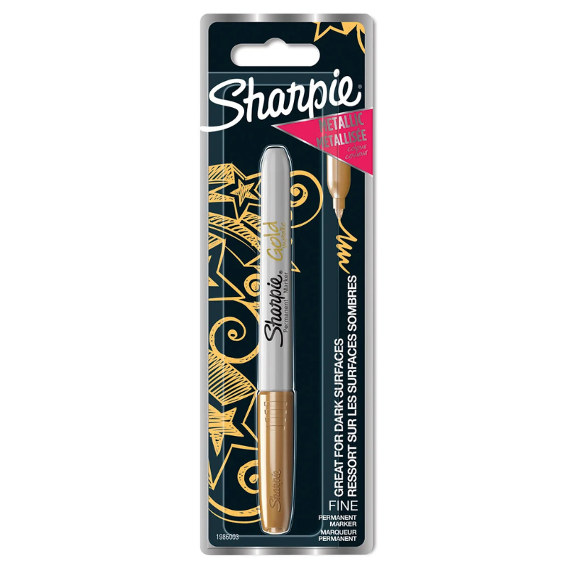 Sharpie Gold Fine Metallic Marker Hang Pack